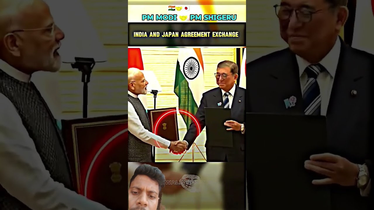 -INDIA AND JAPAN PM MODI SHIGERU PM AGREEMENT EXCHANGE