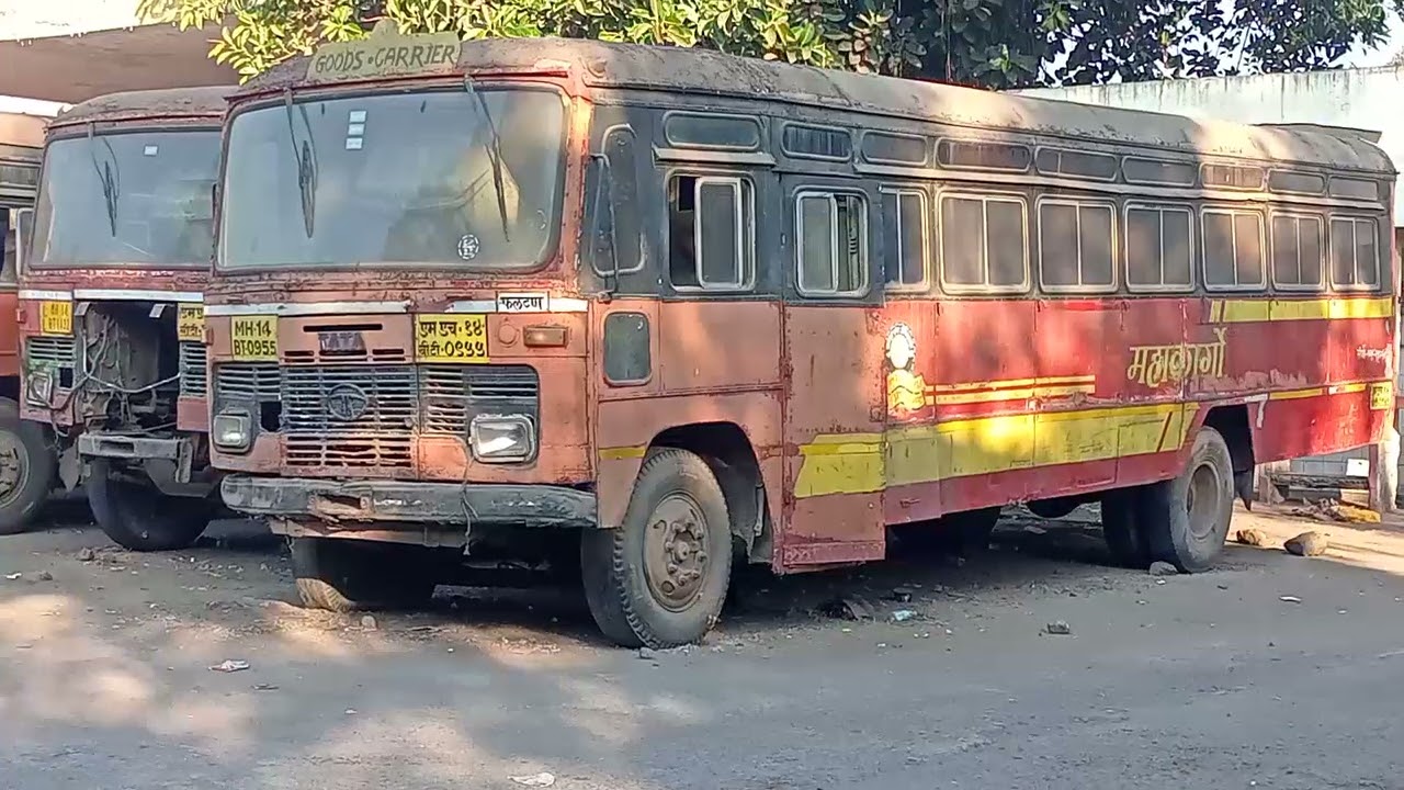 Msrtc Scrapped Buses Satara Division #msrtc #bus #travel #vehicles #transport #lalpari #old #satara 