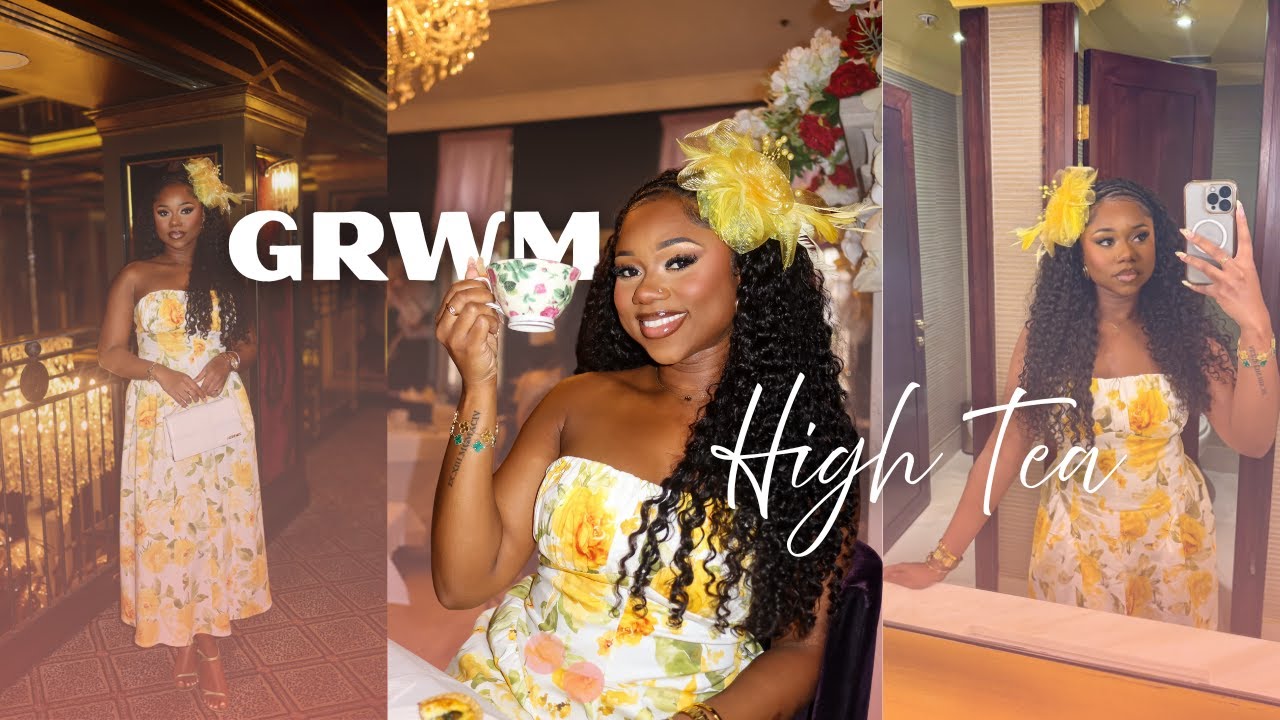 GRWM For BRUNCH! Makeup Routine + Super Quick Hair Style + Outfit + Fragrance