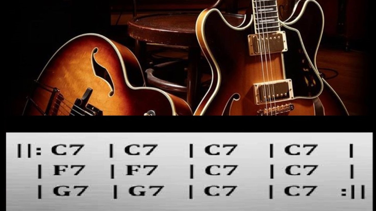 Slow Blues Guitar Backing Track in C7