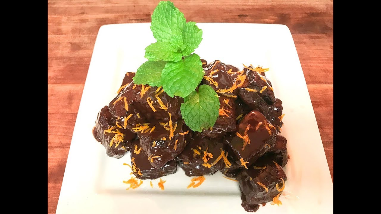 Spiced Orange Chocolate Pork Belly