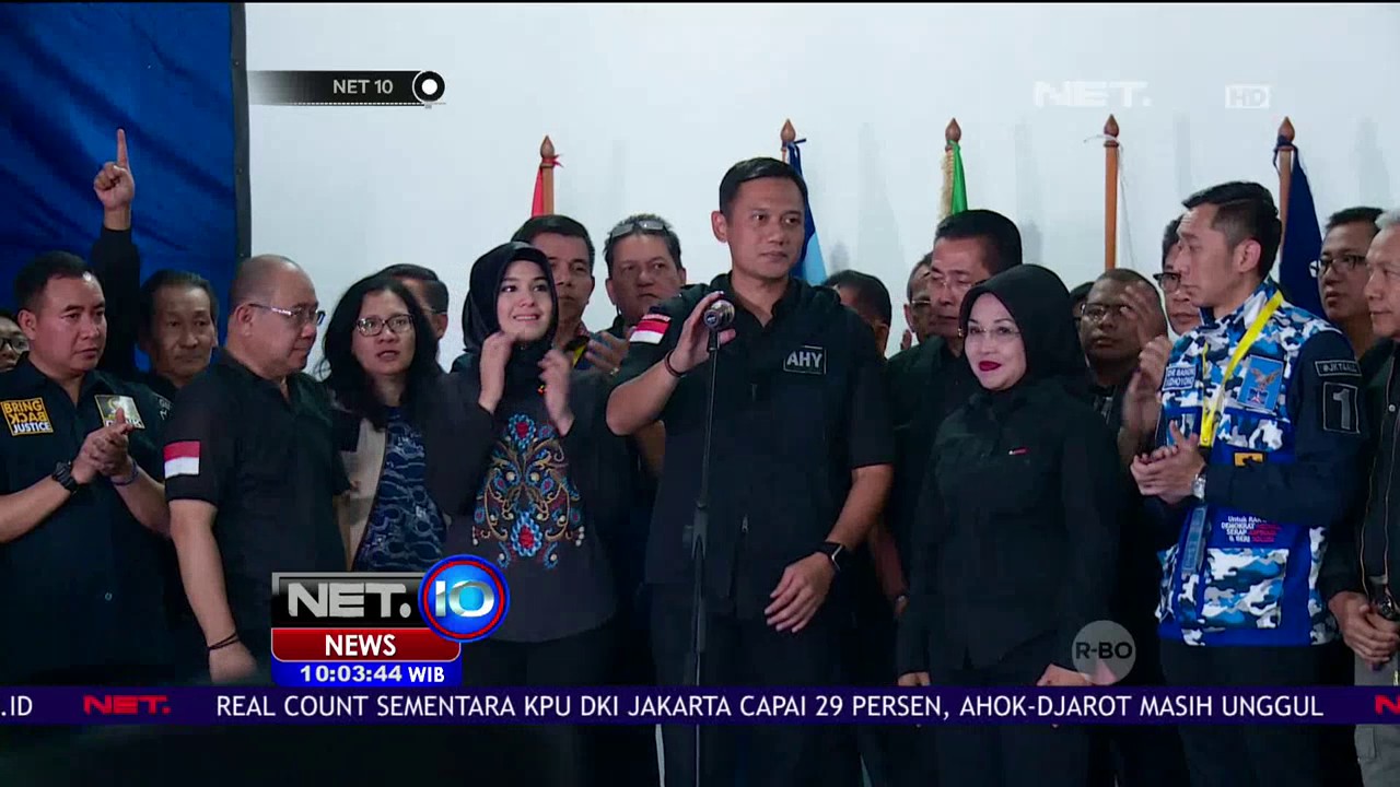 AHY dan Sylvi Terima Kekalahan dalam Pilkada DKI Jakarta - NET10