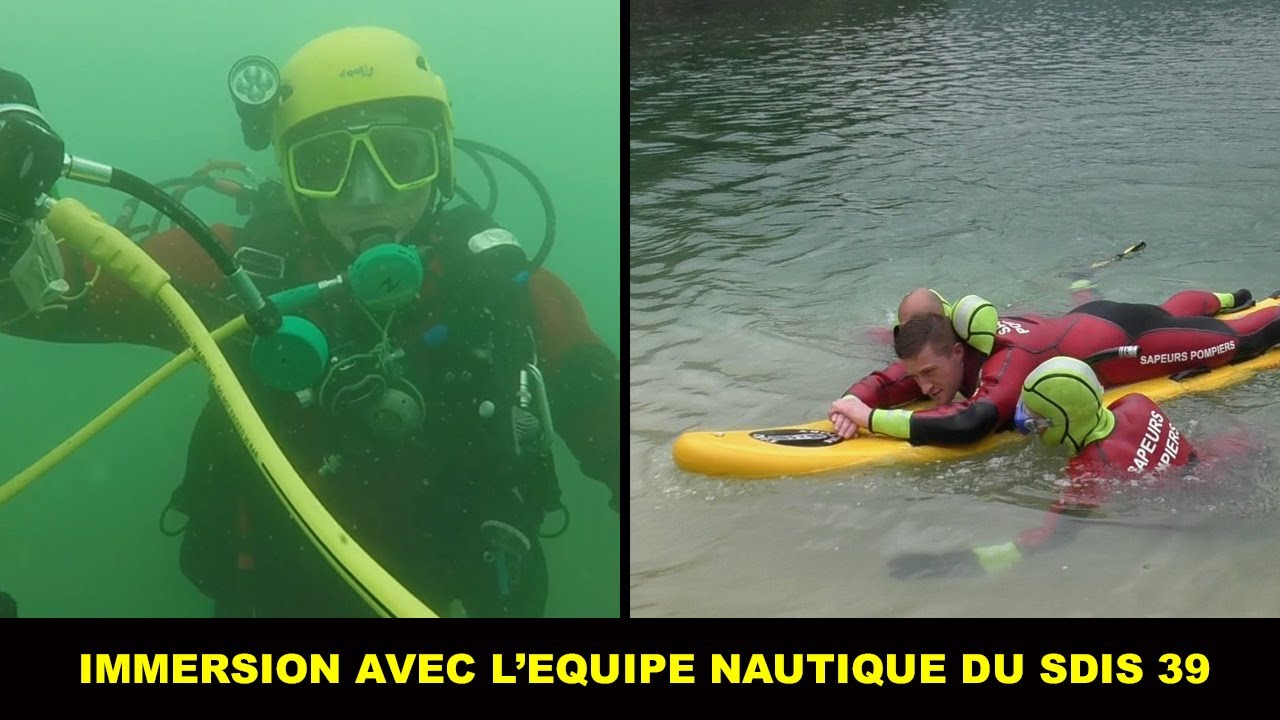 Immersion avec l'équipe nautique du SDIS 39