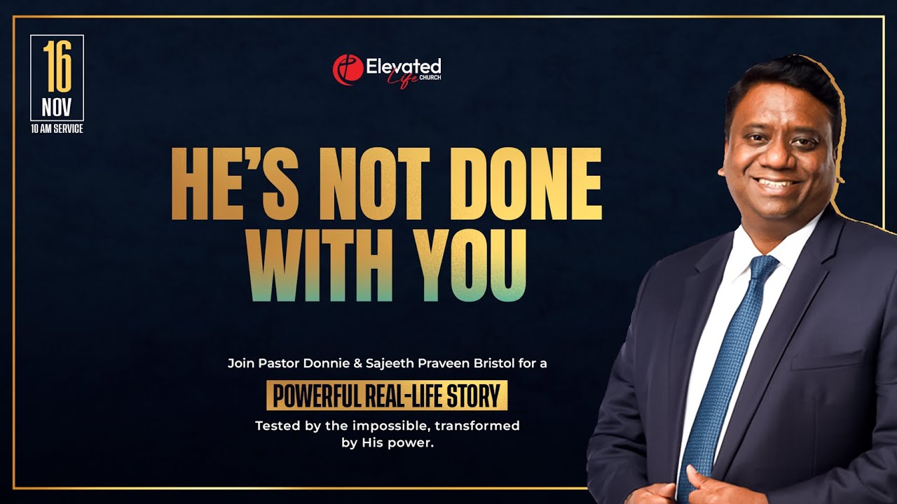 He's not done with you | Pastor Donnie Rosa
