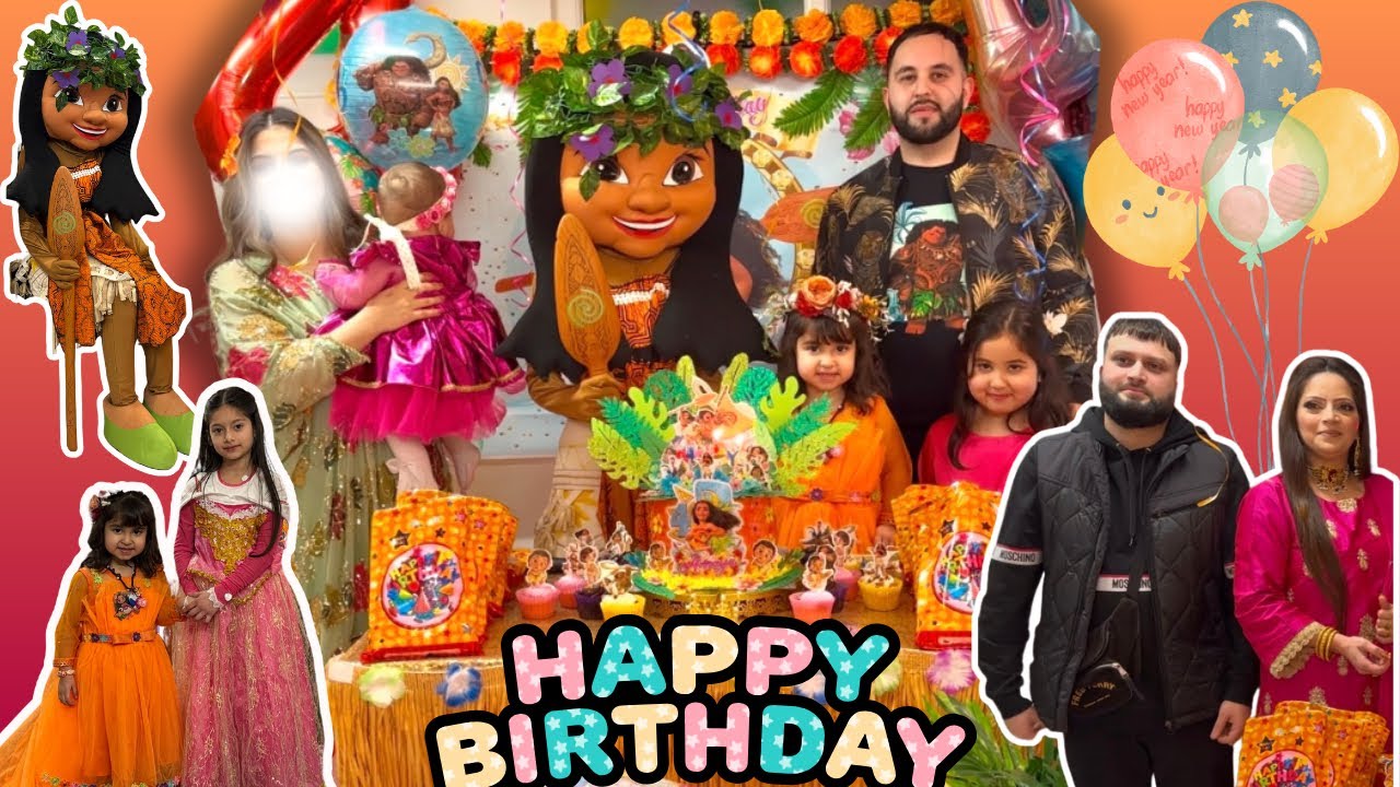 4-й день рождения Амайи, часть 2 🥳 Семейные подарки, разрезание торта, еда и игры! 🎊
