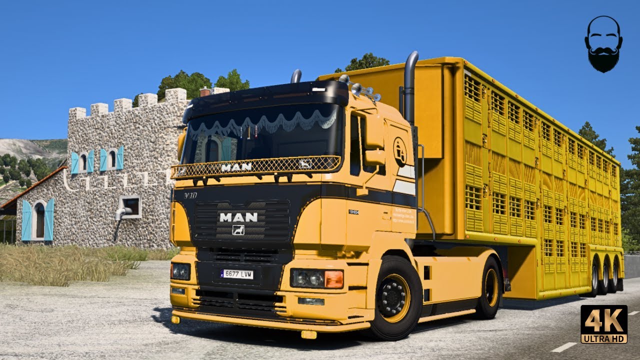Albania to Greece | MAN F2000 Commander | Most beautiful roads | POV Drive | ProMods 2.74 | ETS 1.54