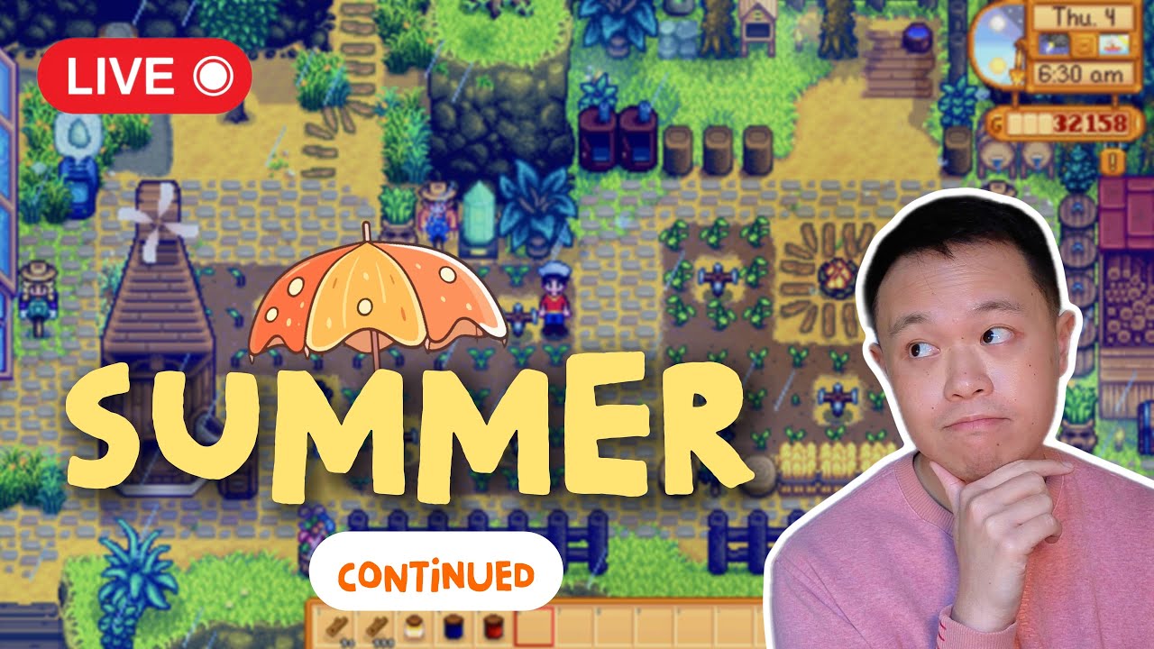 *MORE* of DESIGNing & BEAUTIFYing my Stardew farm | SUMMER YEAR 2 ⛈️🌤️