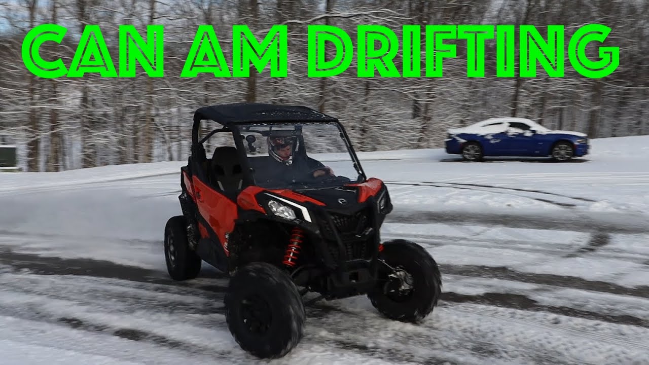 Can Am Maverick Snow Drifting