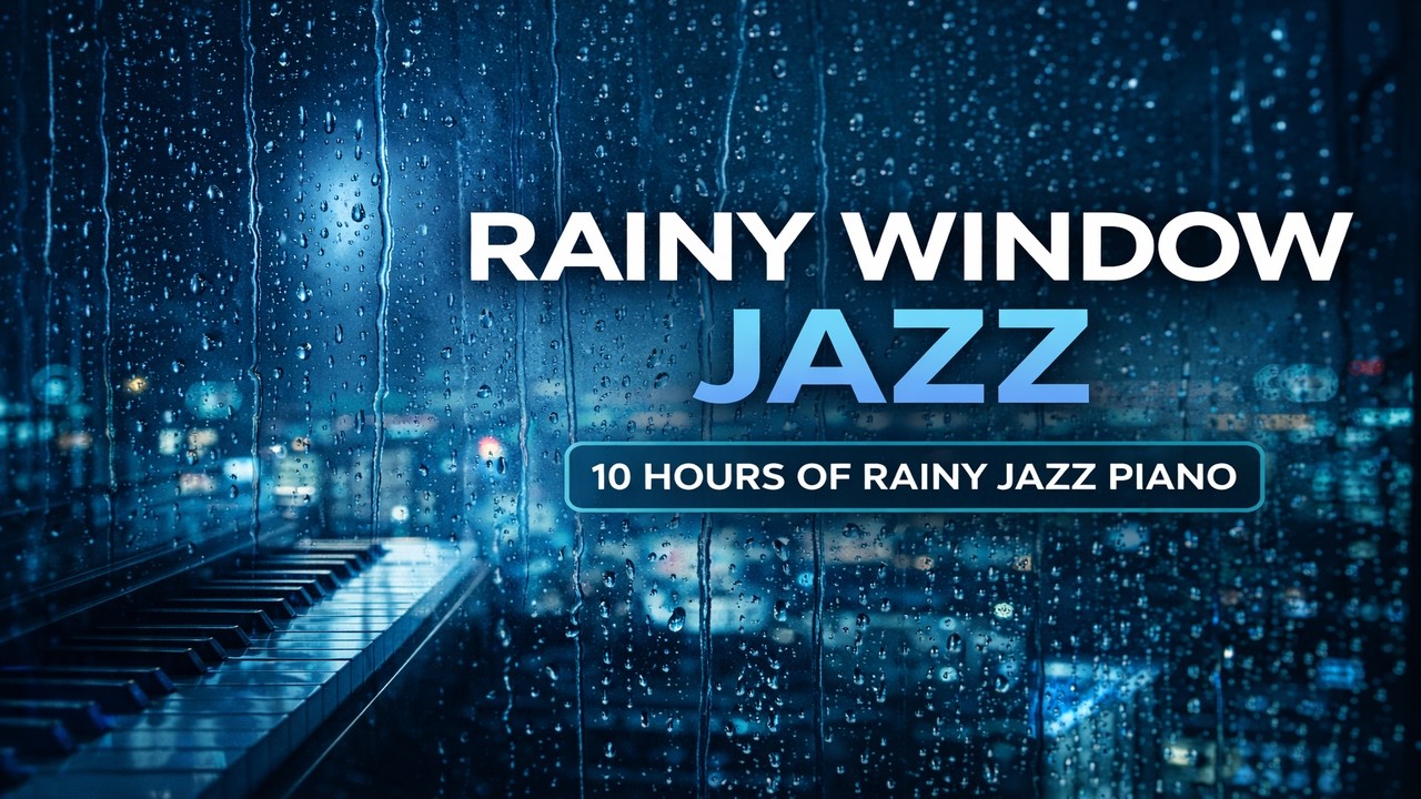 Rainy Jazz Piano for Study | Warm Ambience for Concentration & Deep Work