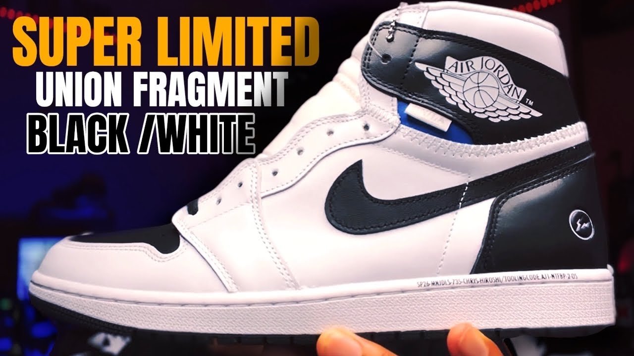 ПЕРВЫЙ ВЗГЛЯД НА СУПЕРЛИМИТИРОВАННУЮ ВЫПУСКНУЮ КОЛЛЕКЦИЮ UNION FRAGMENT JORDAN 1 HIGH ЧЕРНО-БЕЛЫЕ