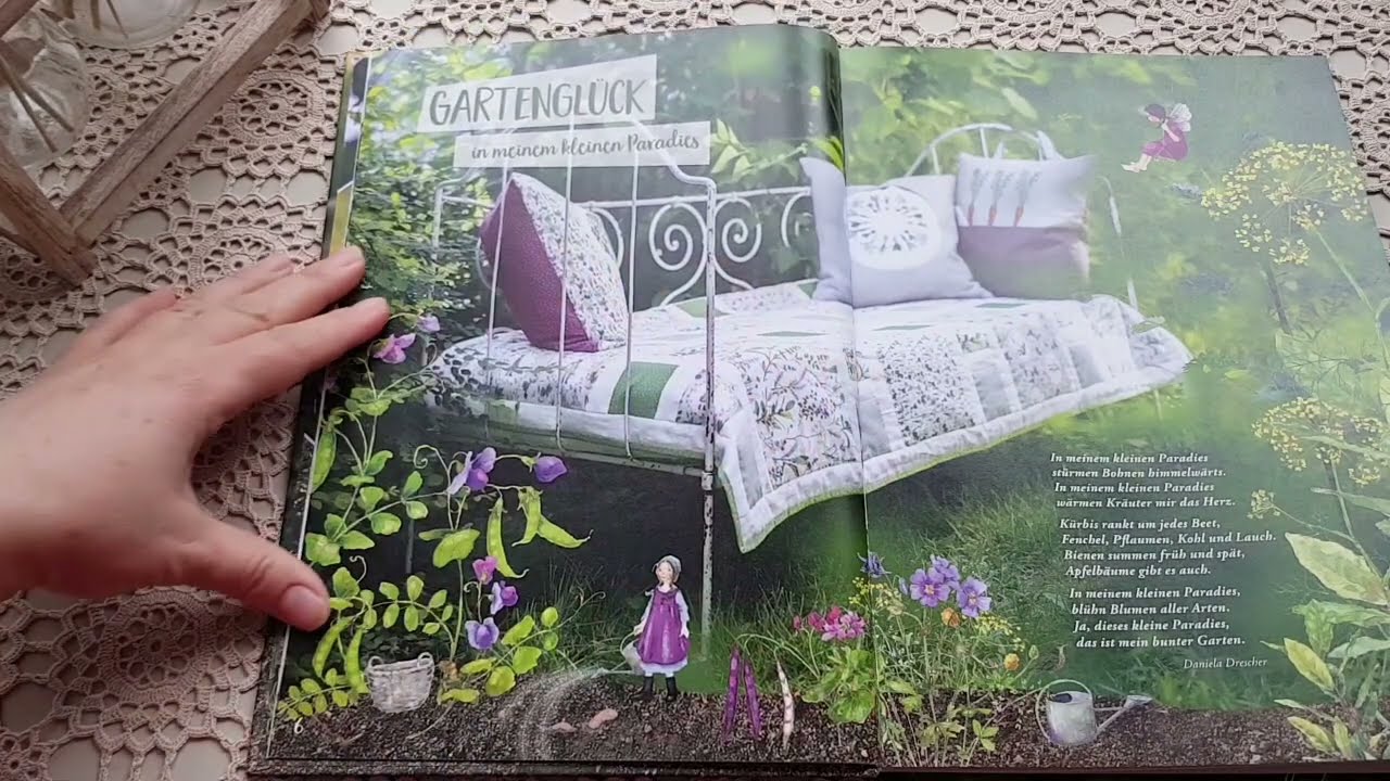 220. Обзор книги от Acufactum "Gartenglück mit Nadel und Spaten"