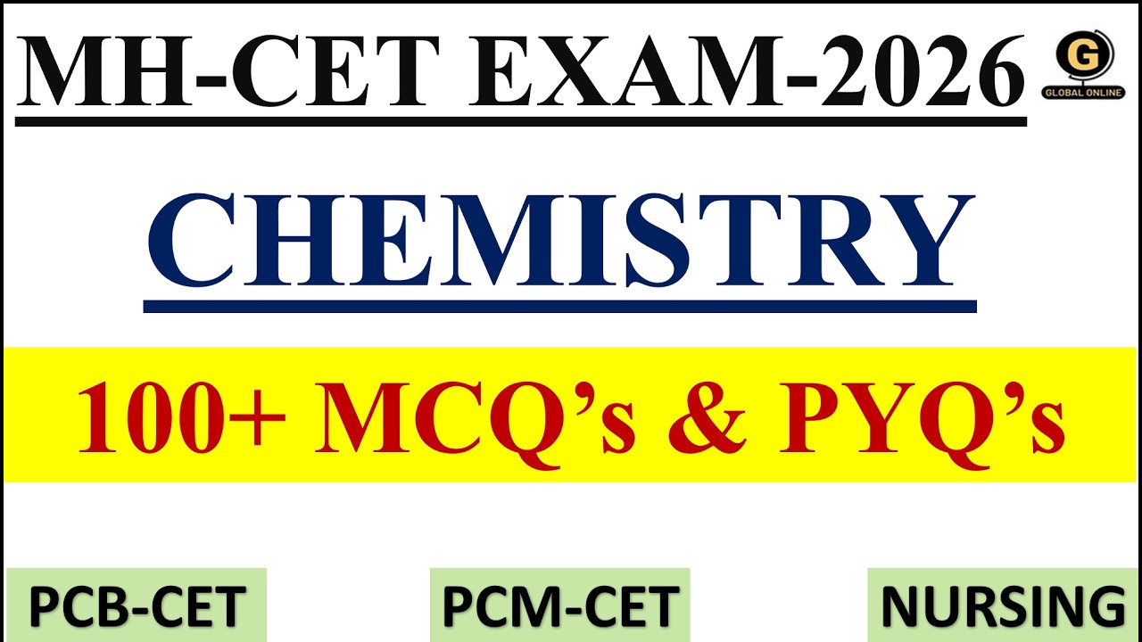 Chemistry MCQs | MH CET 2026 | Most Important MCQs |