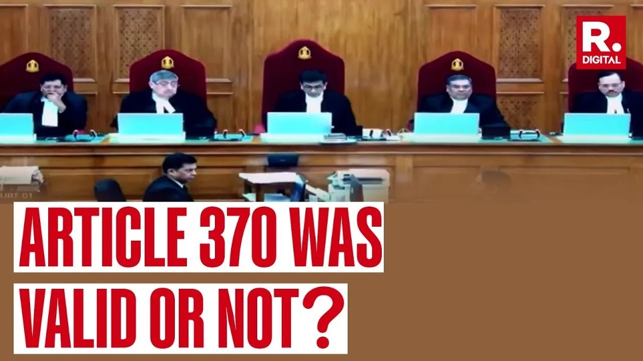 Supreme Court Verdict On Article 370: It's Not Relevant To Hold Whether Abrogation Was Valid Or Not
