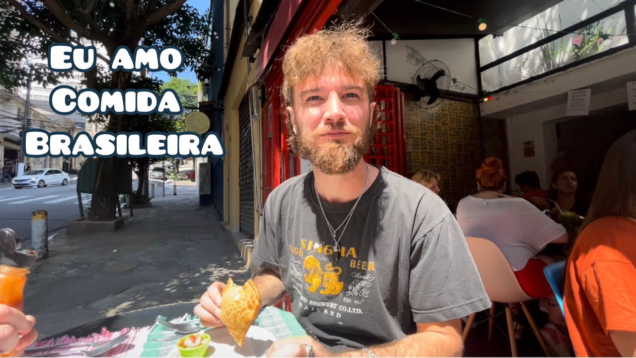 VOLTEI PARA O BRASIL E LEVEI MEU AMIGO GRINGO PARA PROVAR ALMOÇO BRASILEIRO (Ele ficou emocionado)