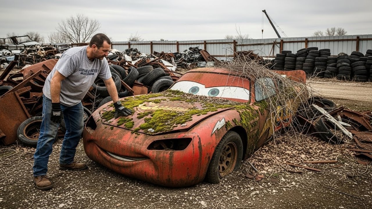 Restoring Completely Burned Lightning McQueen ($300 DEAL) | ASMR Car Restoration