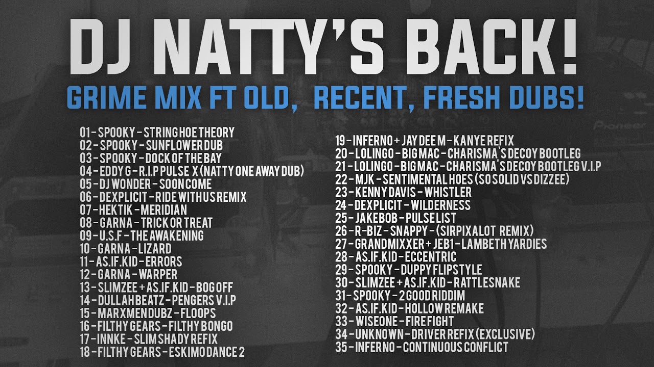 DJ Natty's Back! Grime Mix Ft Old, Recent, Fresh Dubplates!!