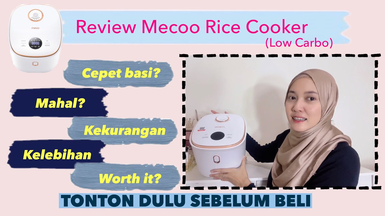 REVIEW JUJUR MECOO RICE COOKER LOW CARBO
