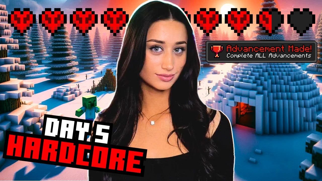100% Advancements in HARDCORE - Day 5 (Minecraft Hardcore Series)