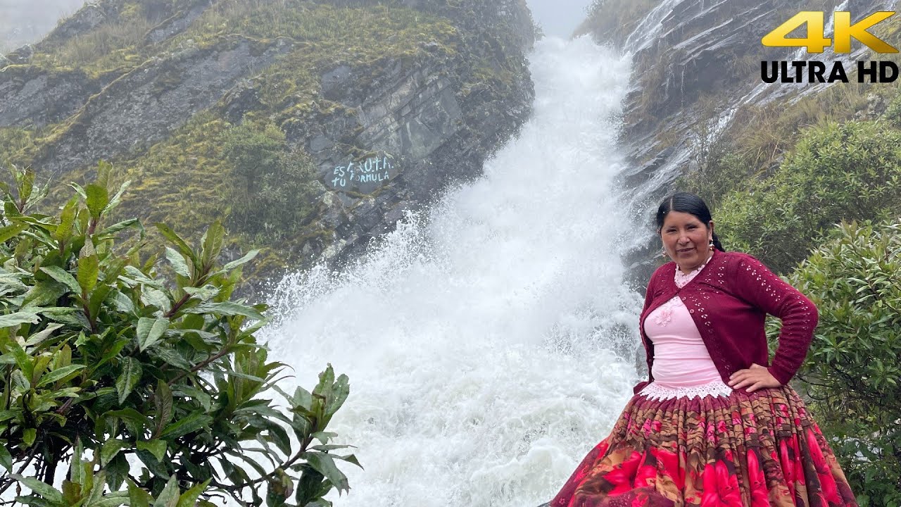 Fui a grabar y llovio y encontre estas impresionantes cascadas La Paz Bolivia | CHOLITA ISABEL