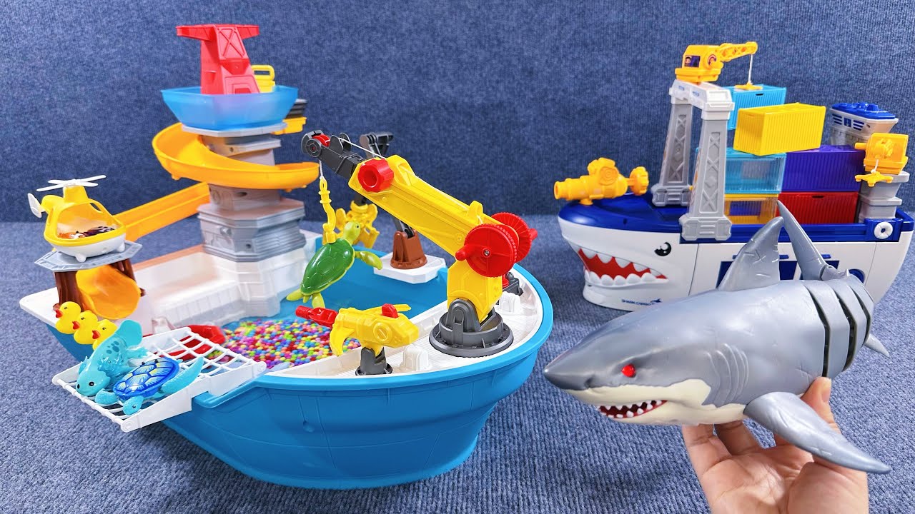 20 minutes of satisfying unboxing，Zuru Robo Alive Boats & Sliding Ship Playset ASMR | Toy Review
