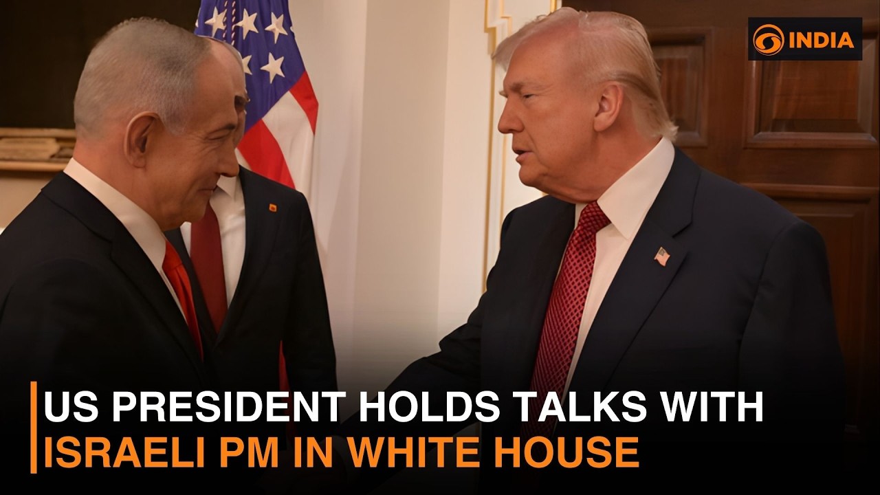 US President Donald Trump holds talks with Israeli PM in White House