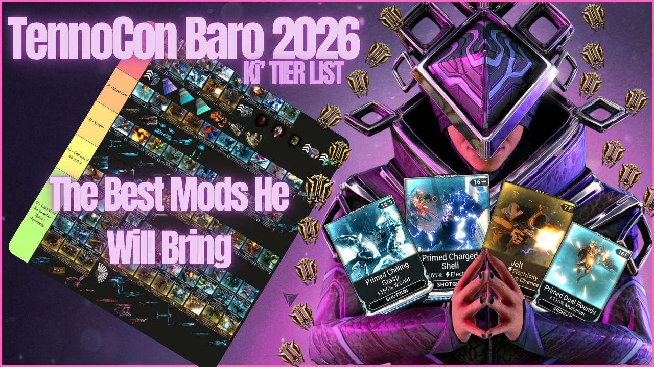 Что стоит приобрести на TennoCon Baro в 2026 году? Список лучших предложений на Baro Ki'TIER уже ...