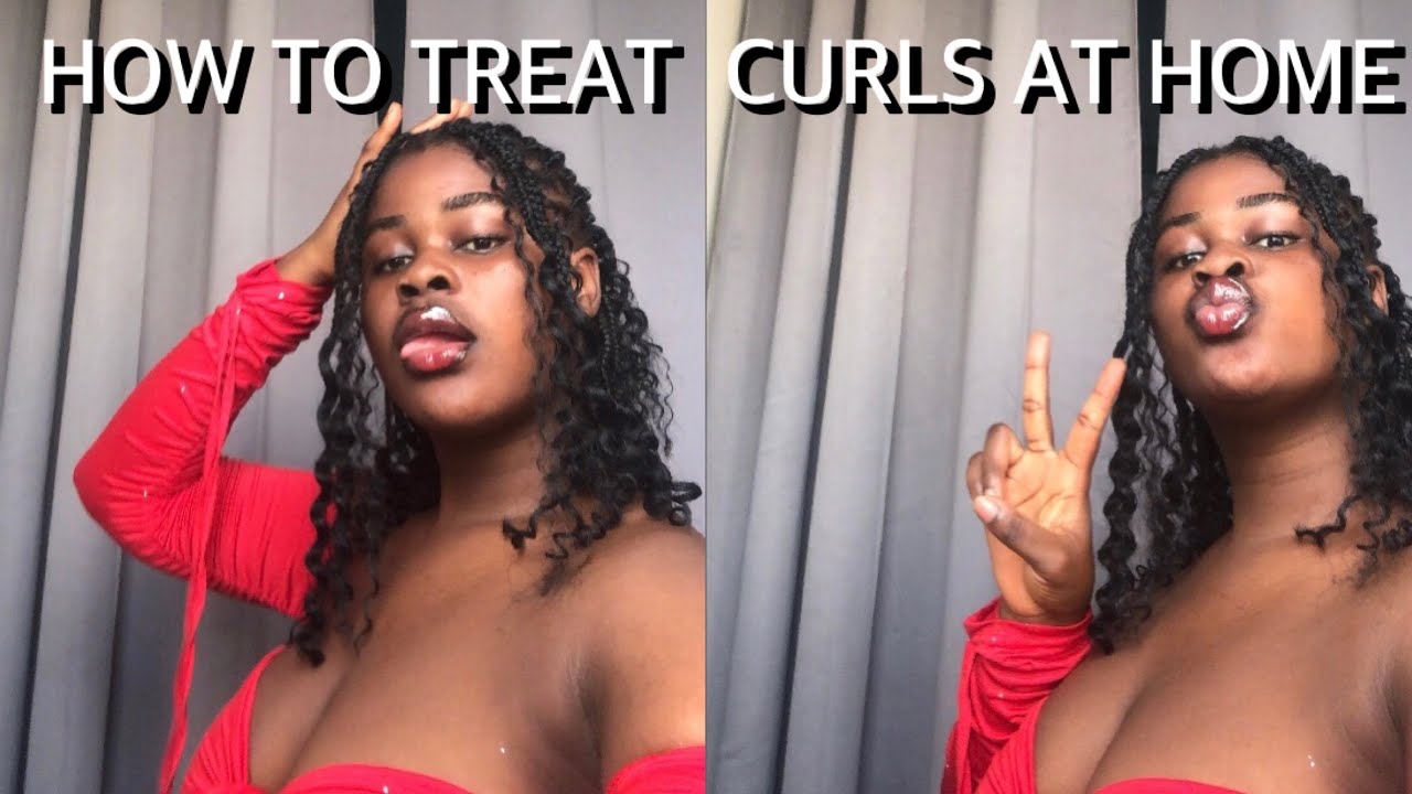 HOW TO TREAT CURLY BRAIDS AT HOME USING CONDITIONER