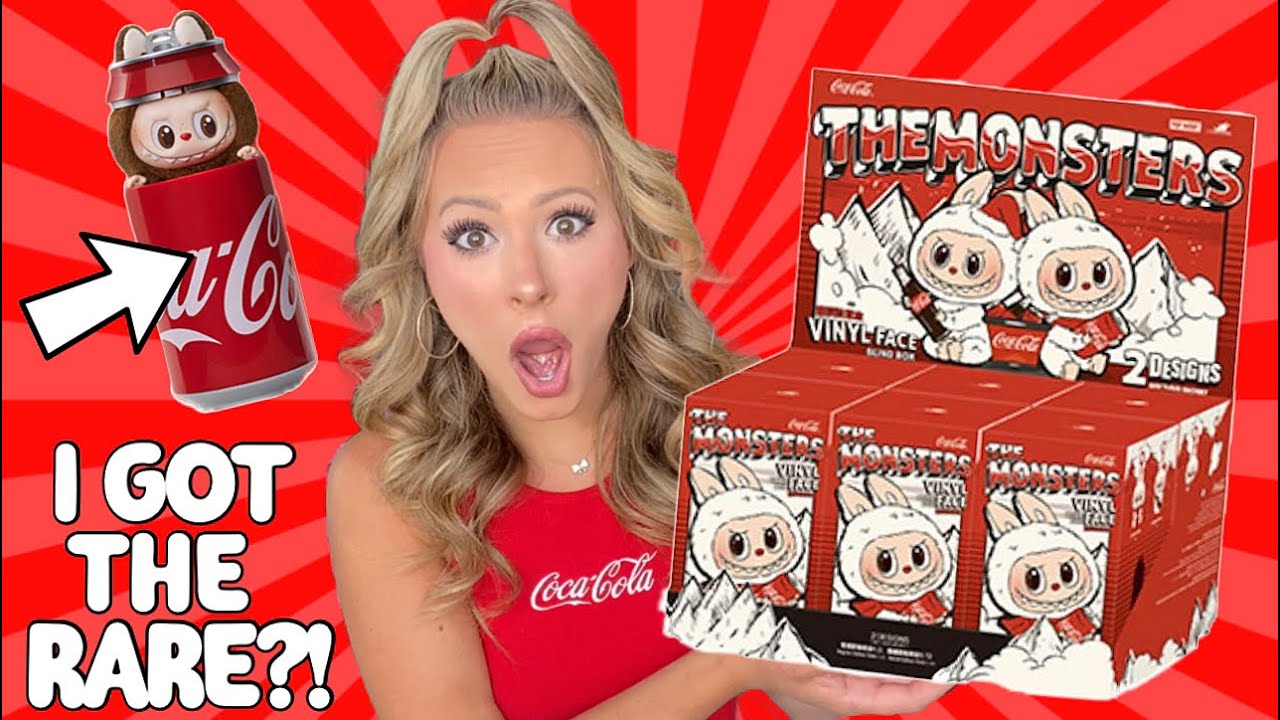 UNBOXING THE COCA-COLA LABUBU’S 😱⁉️📦 HIGHLY SATISFYING #labubu #unboxing #satisfying #rare #trend