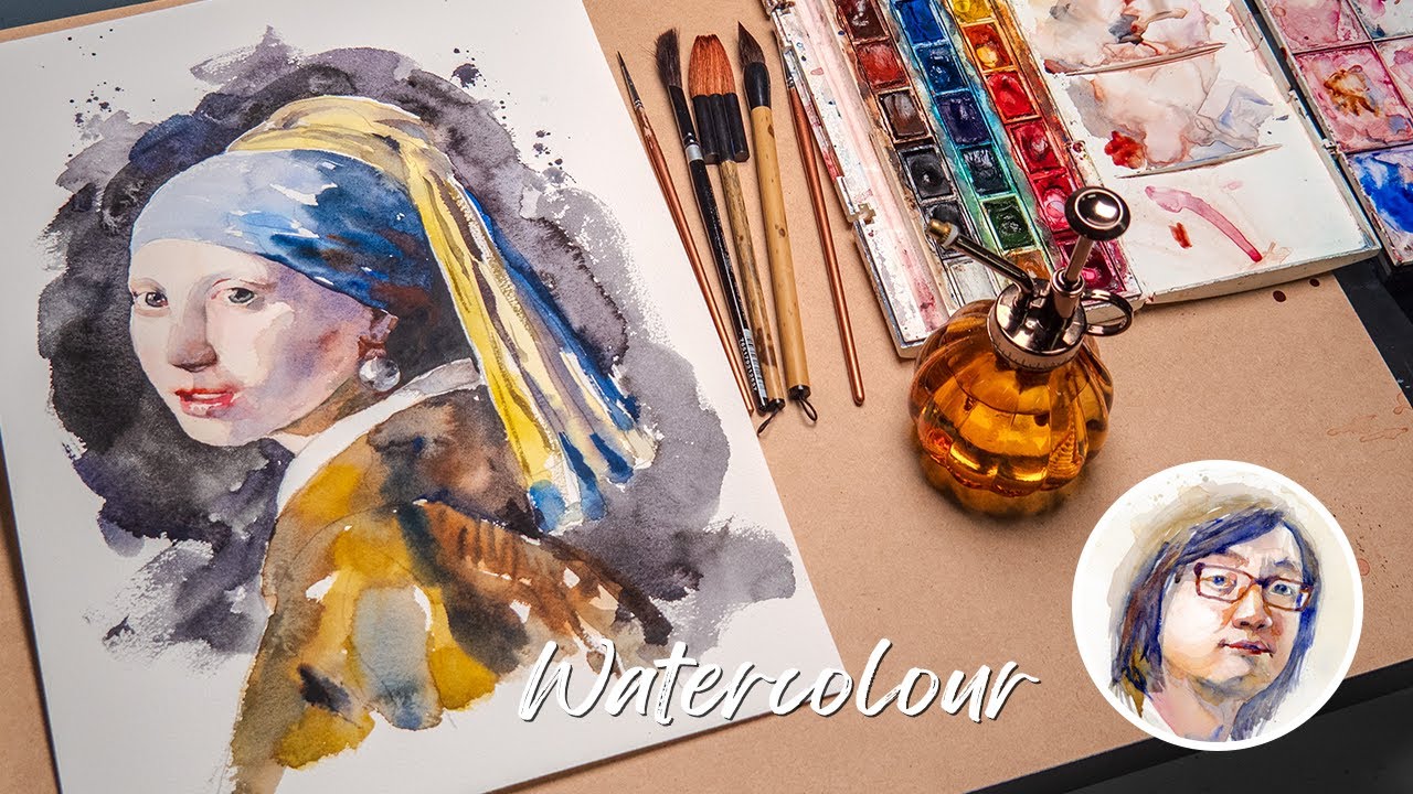 Portrait Painting Tutorial | Girl with a Pearl Earring