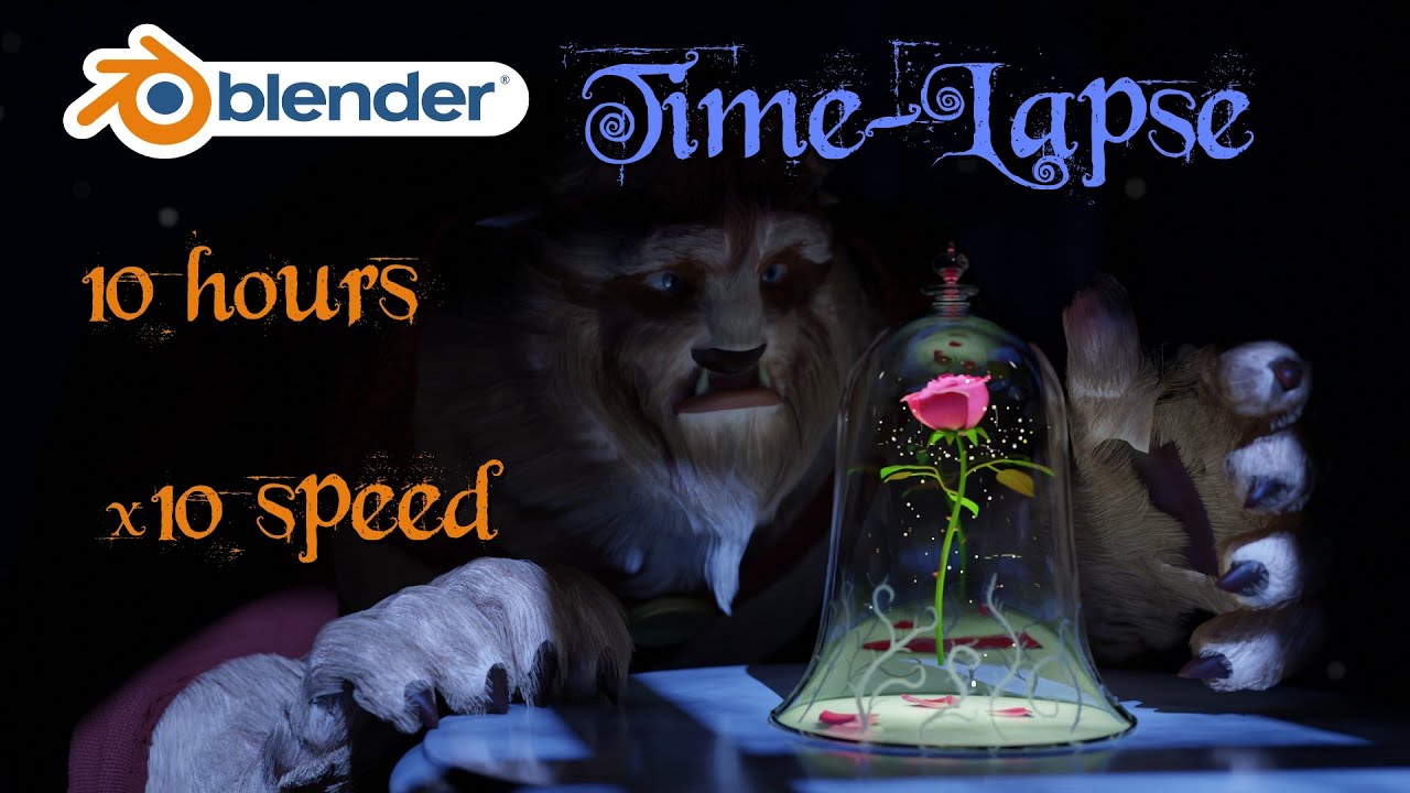 Blender Time-Lapse - BlenderArtists Challenge 1091 "Cursed"
