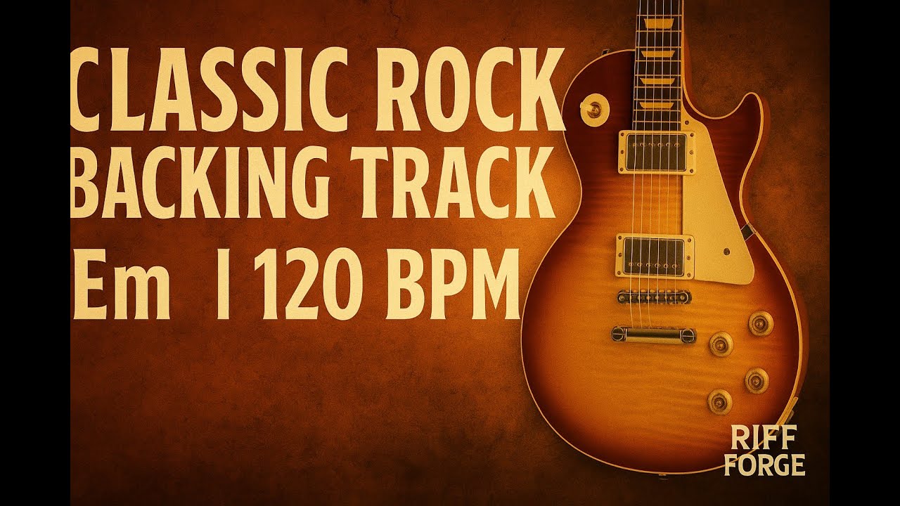 Classic Rock Backing Track in E Minor – 120 BPM | Guitar Jam Track for Soloing