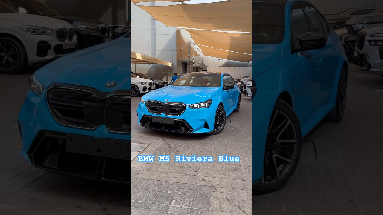 BMW M5 Individual color Riviera Blue 💙 #BMWM #BMWM5