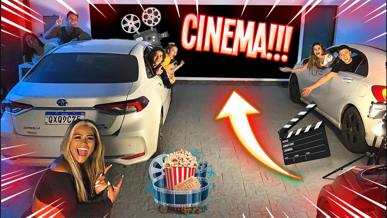 FIZEMOS UM CINEMA DRIVE IN NA MANSÃO LOURES!!!