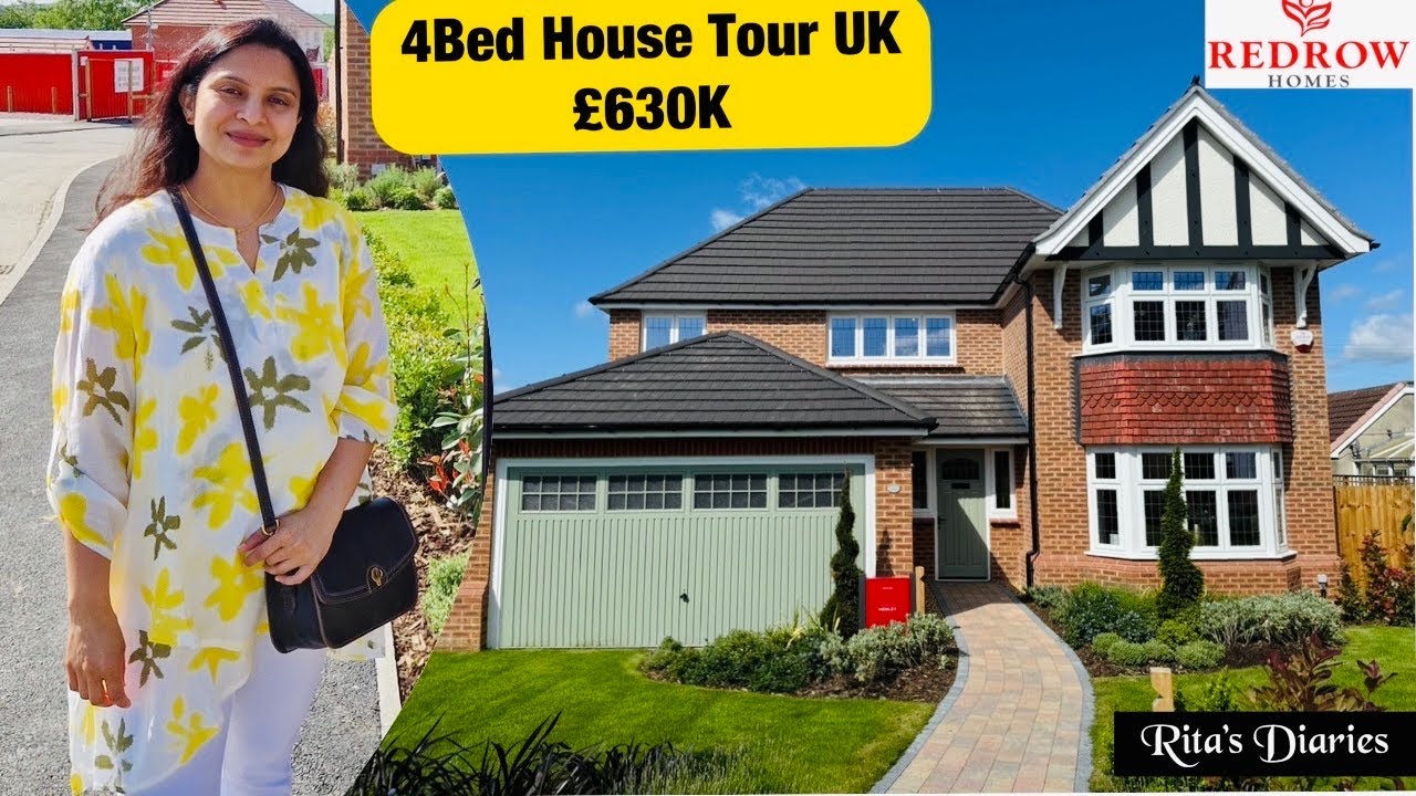 Тур по домам Великобритании 2024 || Отдельный дом с 4 спальнями в Хенли от Redrow Homes