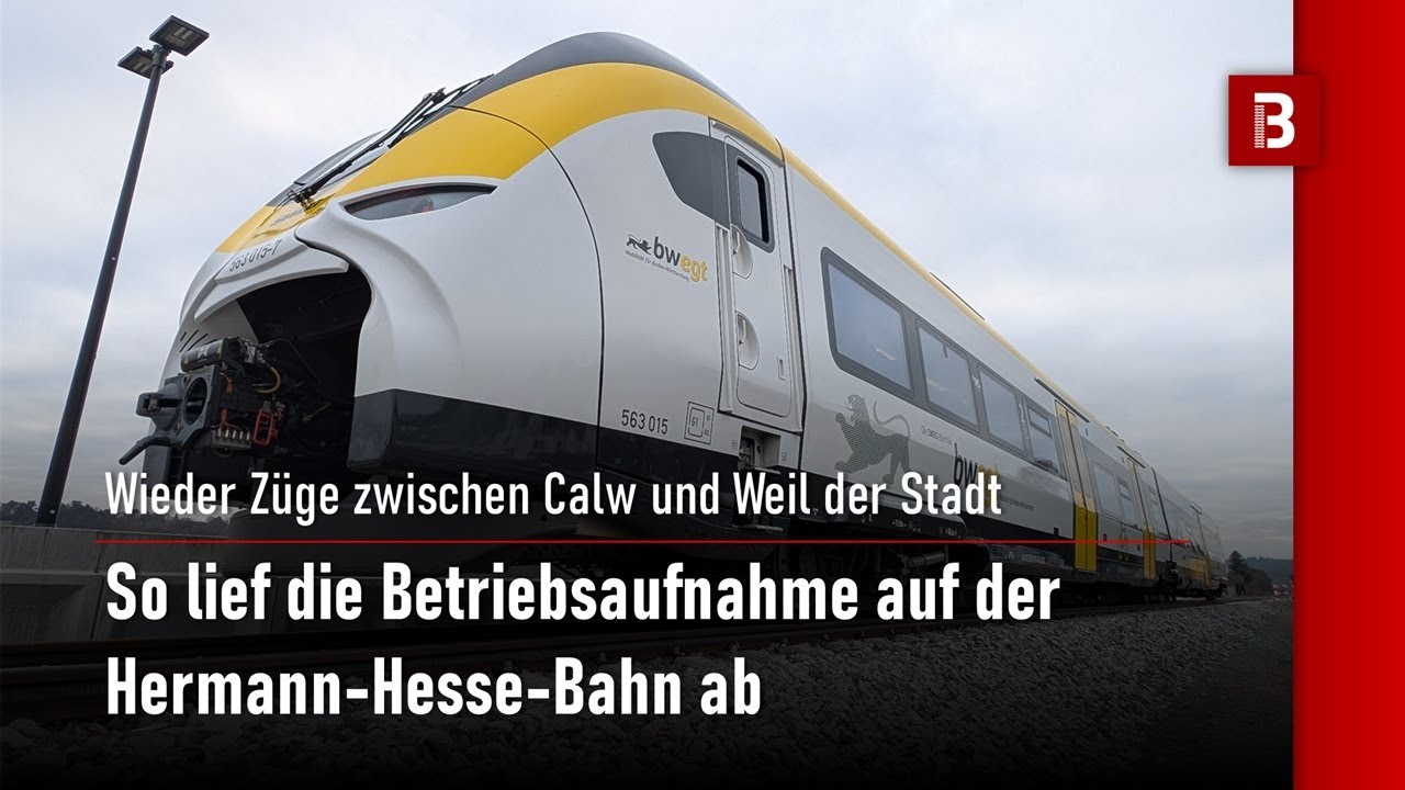 Start der Hermann-Hesse-Bahn: So lief die Betriebsaufnahme ab