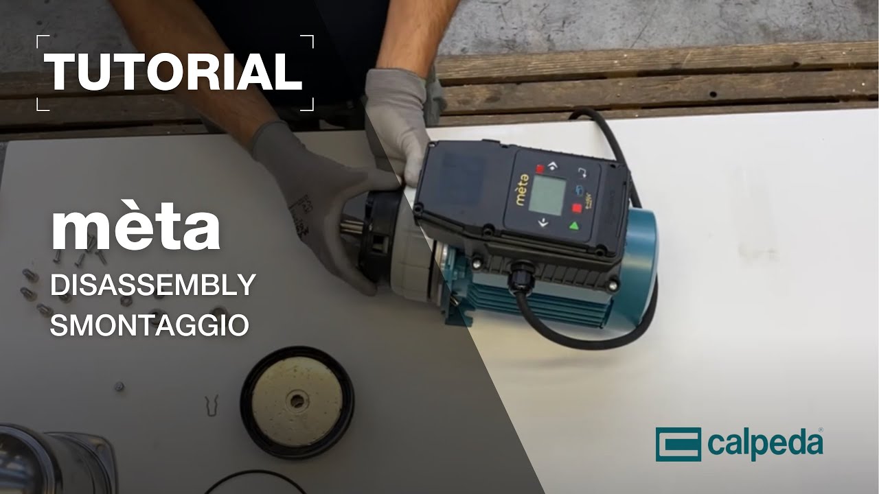 Come smontare sistema di pressurizzazione MÈTA / How to disassemble MÈTA self-priming booster set