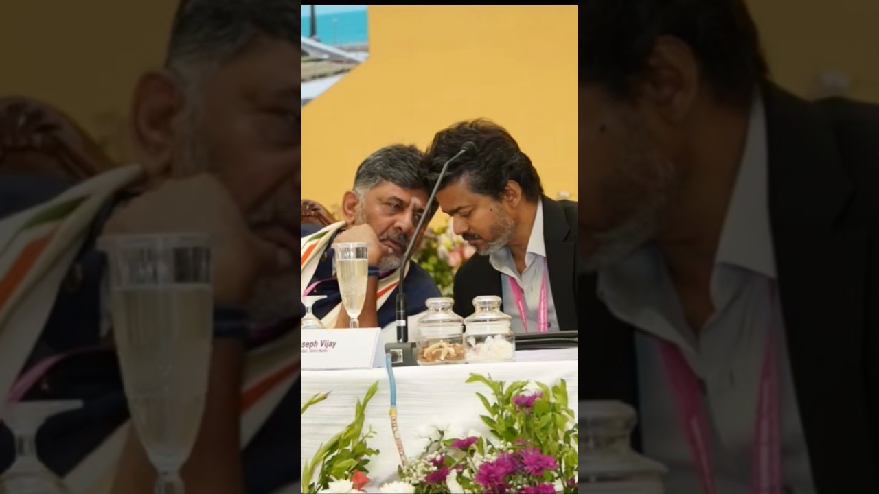 Vijay Shivakumar Chandrababu Naidu on stage Amit Shah's meeting brings SouthernCMs together#cmvijay