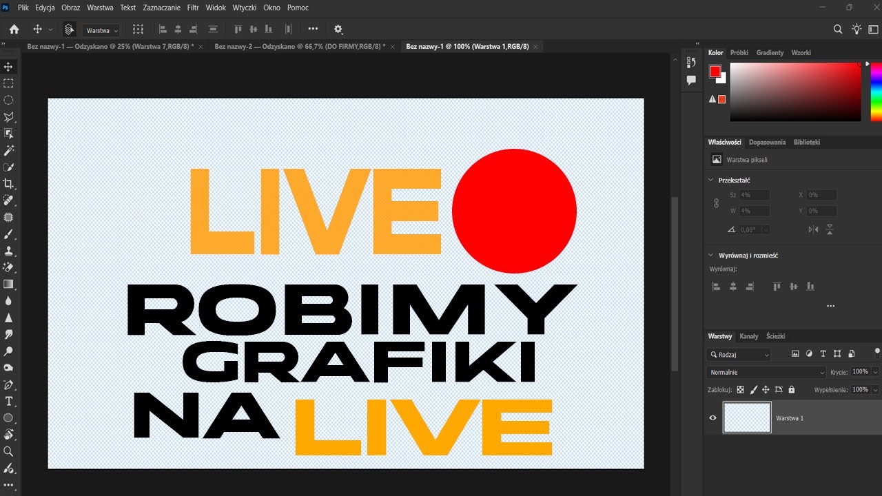 🔴LIVE🔴Adobe Photoshop 2025🎨Robimy grafiki i się uczymy XDD I od jutra live za 2 tyg 