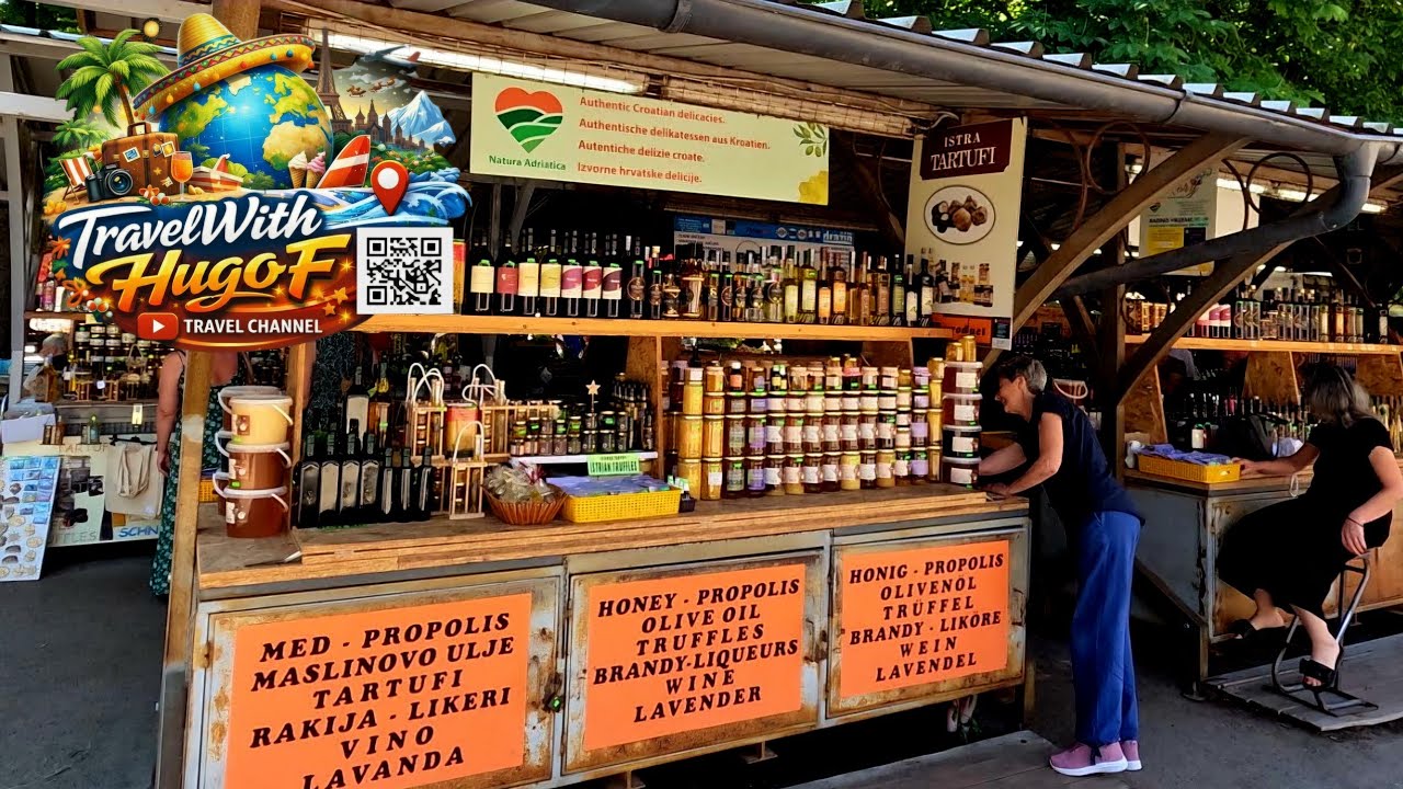 🇭🇷 Exploring Pula Farmers Market | Authentic Croatian Food & Daily Life @TravelwithHugoF