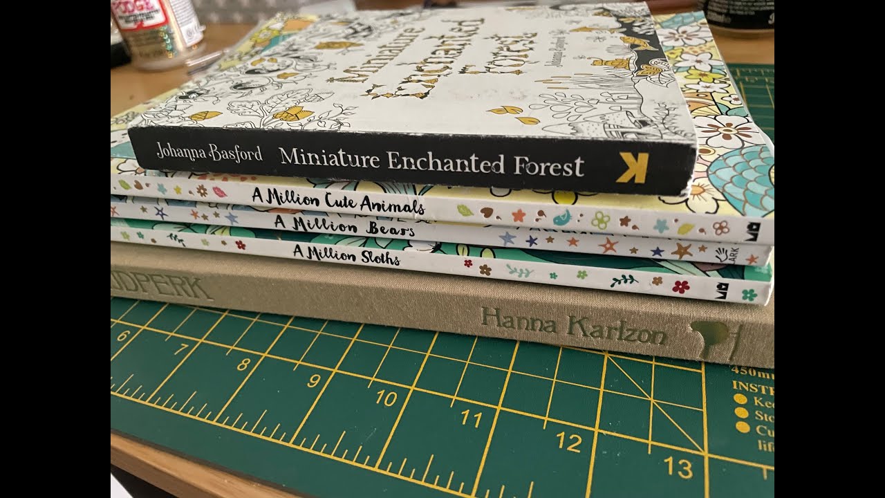 How I use washi tape in colouring books