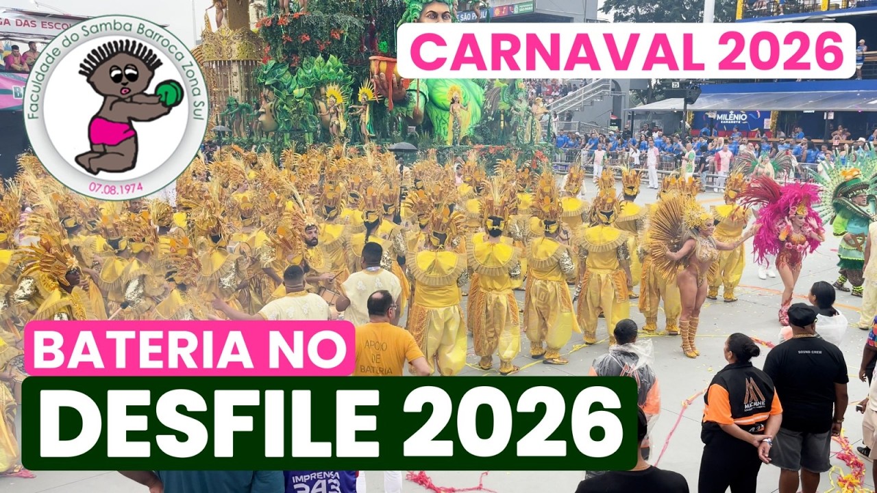 BARROCA ZONA SUL 2026 - 4K | DESFILE OFICIAL | SAMBA AO VIVO #DESFILESP26