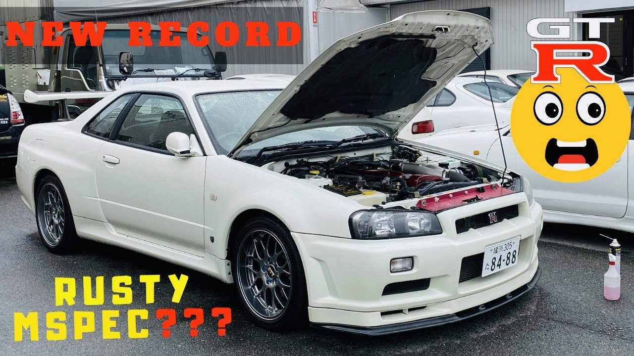 РЕКОРДНАЯ ЦЕНА НА NISSAN SKYLINE GTR R34 MSPEC НА АУКЦИОНЕ USS TOKYO.