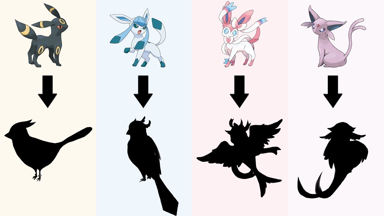 Eeveelutions as Birds Fanart #1