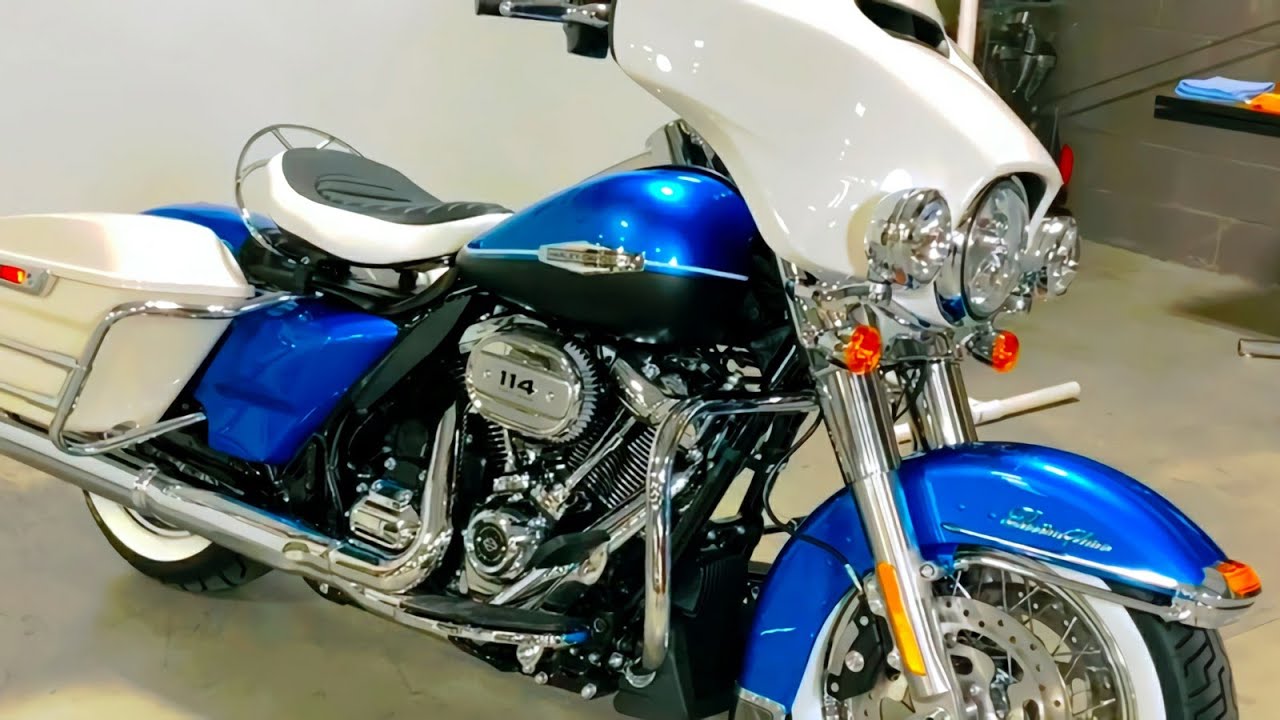 2021 Harley-Davidson Electra Glide Revival FLH-Hi-Fi Blue Birch White