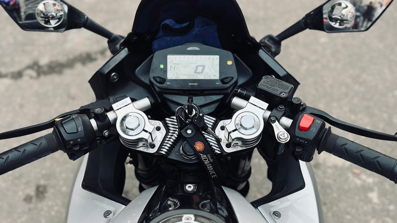 Installing Aluminum Clip-on Handle On My Gixxer SF
