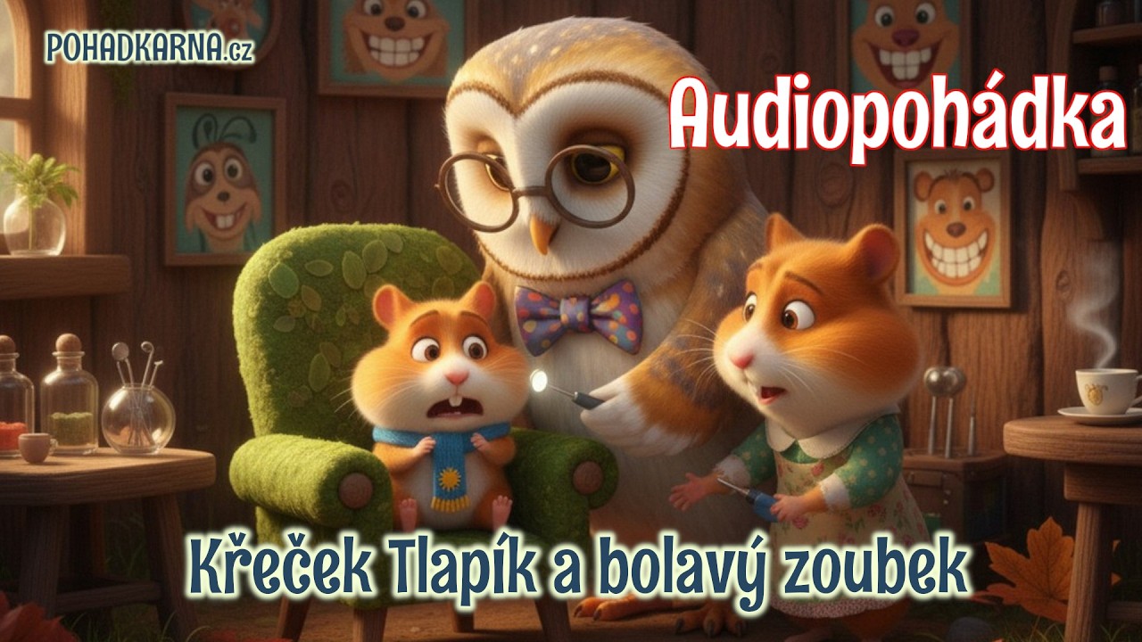 Křeček Tlapík a bolavý zoubek - Audio pohádka na dobrou noc | Pohádka pro děti