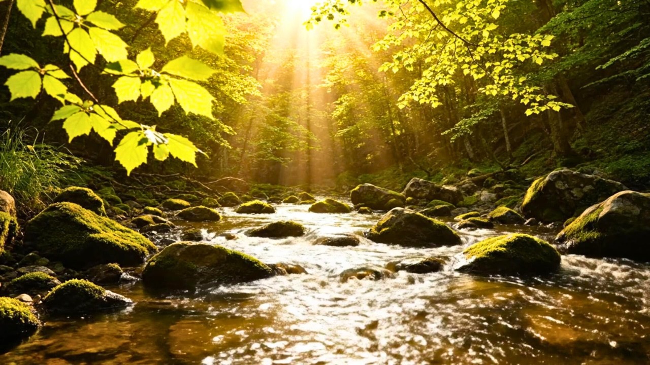 Emotional Ease Medicine under the Misty River Dawn for Clear Thinking 🌤️