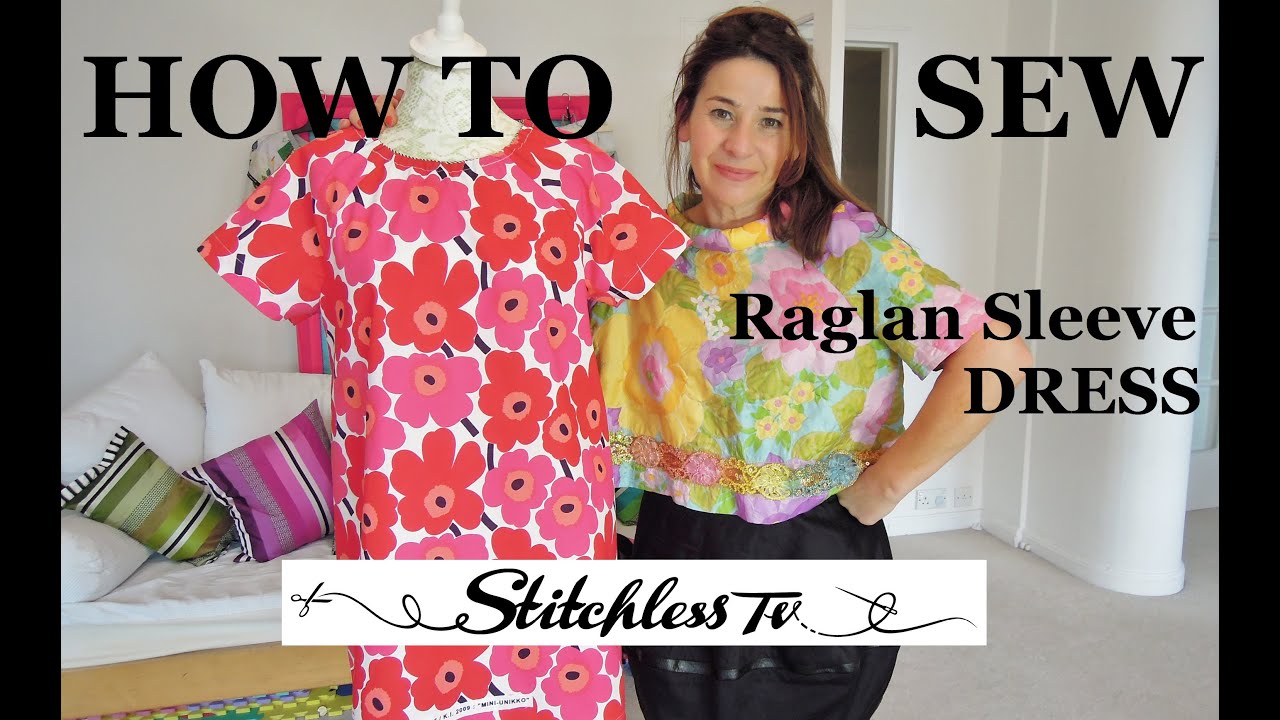 How to sew a raglan sleeve dress