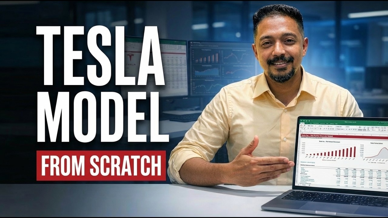 Tesla Financial Model From Scratch (Full Tutorial) | Real Analyst Approach