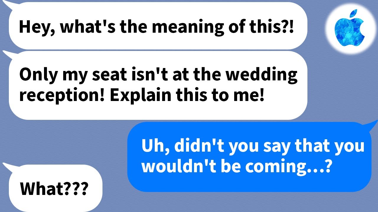 【Apple】My old friend told me she didn't have a seat at the reception had sent me a text last night!!